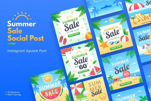 Dive Into Summer Sales With These Social Media Templates