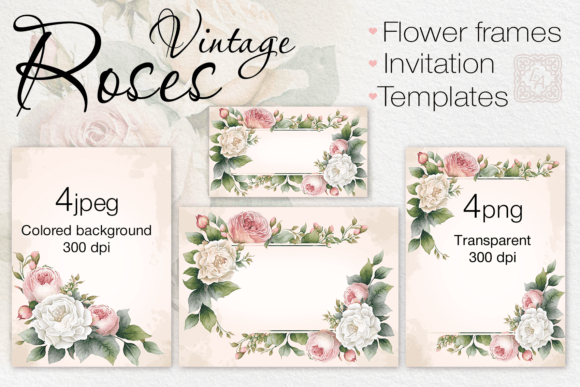 Elevate Your Designs: Watercolor Floral Templates
