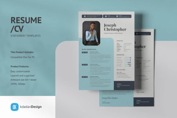 Elevate Your Professional Profile with Resume/CV PSD Design Templates Vol 174