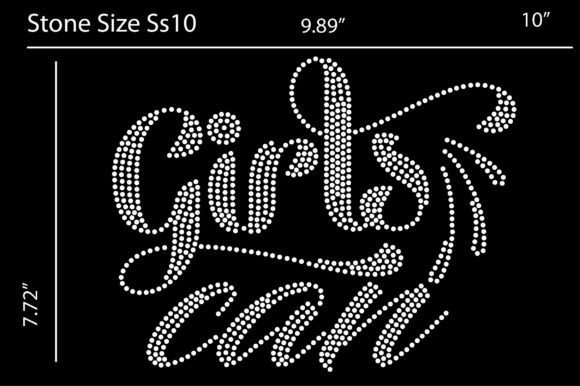 Girl Can, Rhinestone Design Templates: Unleash Your Creative Sparkle