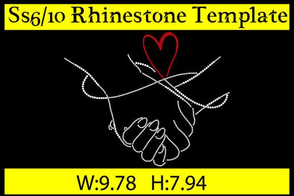 Hand Love Rhinestone Templates: A Rare Design Gem