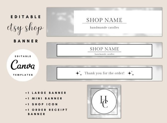 Modern Etsy Shop Banner Templates for a Professional Storefront