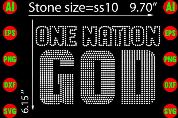 One Nation God Rhinestone Templates: Faith-Inspired Design Assets