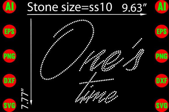 One's Time Rhinestone Templates: A Sparkling Design Asset
