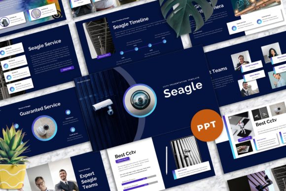 Seagle - CCTV Powerpoint Templates: A Professional Design Toolkit