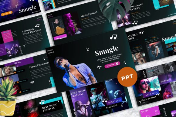 Smugle - Musician Powerpoint Templates: Your Stage-Ready Presentation Toolkit