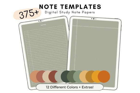 Soft Leaves Digital Note Templates: A Designer's Review