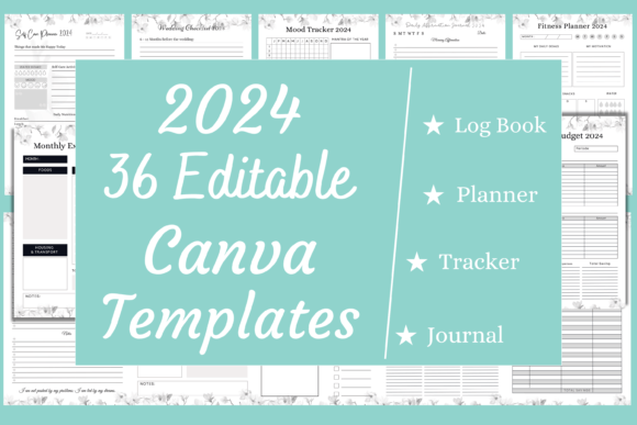 Streamline Your 2024 KDP Publishing with 36 Canva Templates