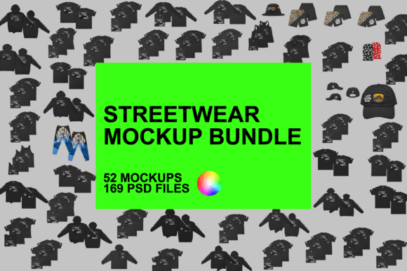 Streetwear Mockup Bundle Templates: Realistic Design Previews