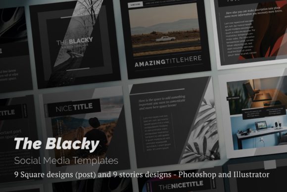 The Blacky Social Media Templates: A Design System for Consistent Branding