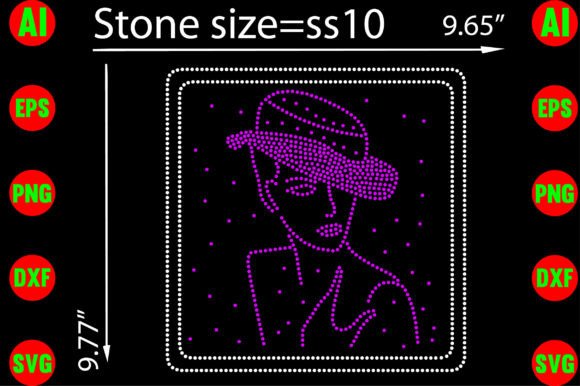 Women Rhinestone Templates: A Rare Design Asset